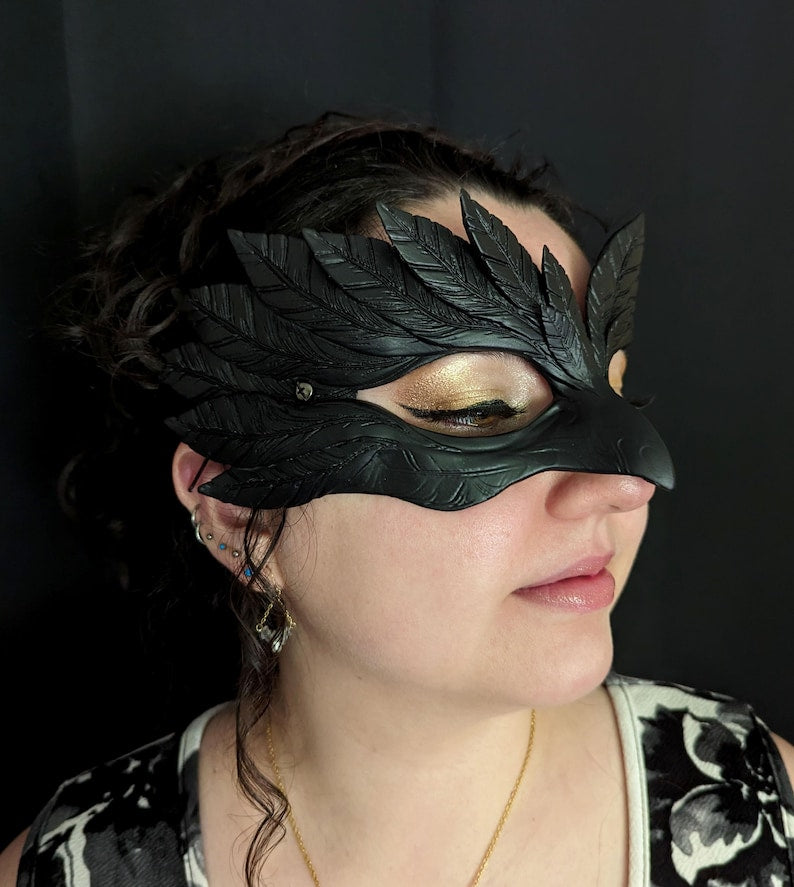 Raven masquerade mask 183