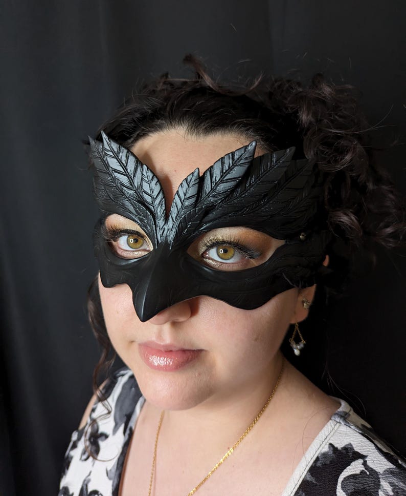 Raven masquerade mask 183
