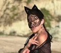 Lace Cat Mask with Cat Ears Headband 57