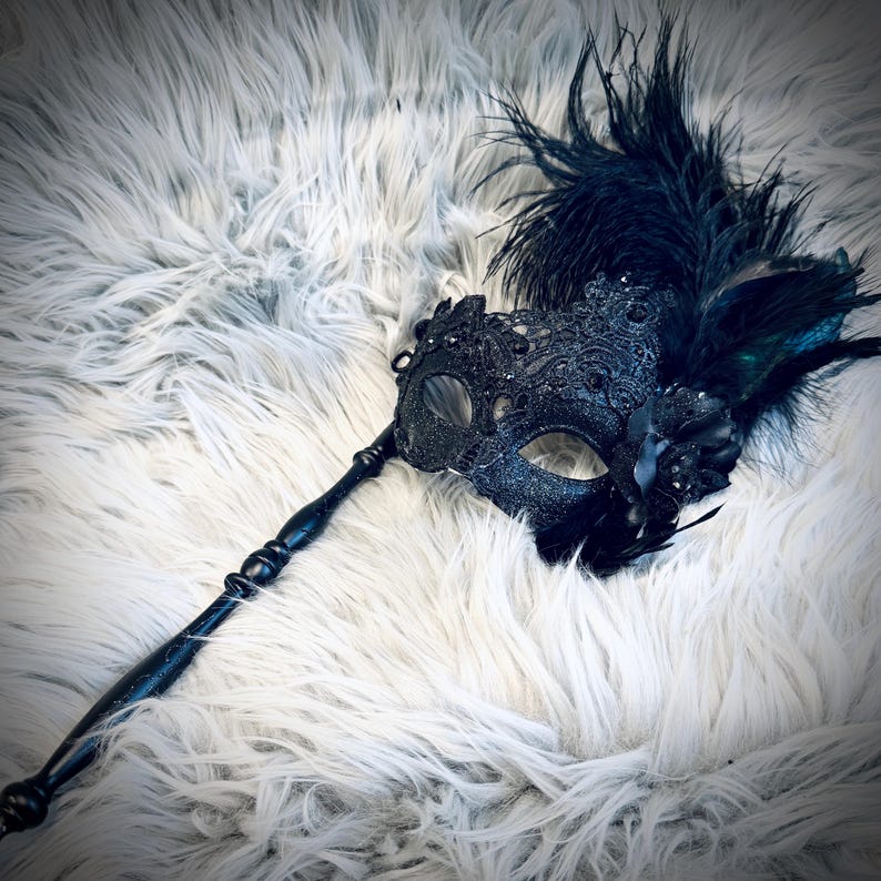 Black Men or Women Masquerade Masks