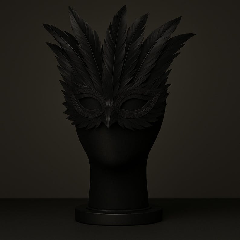 Feather Masquerade Mask
