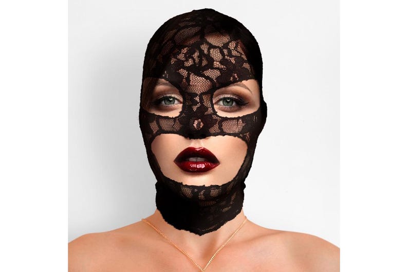 Lace Hood Mask – Rave, Festival & Masquerade Style