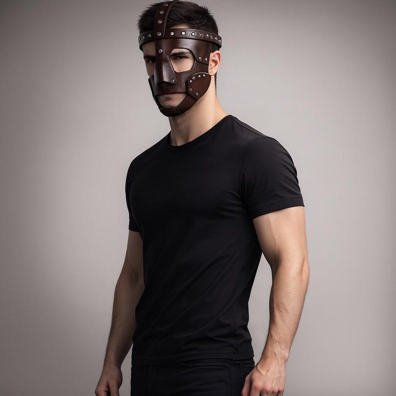 Halloween Leather Face Mask 230
