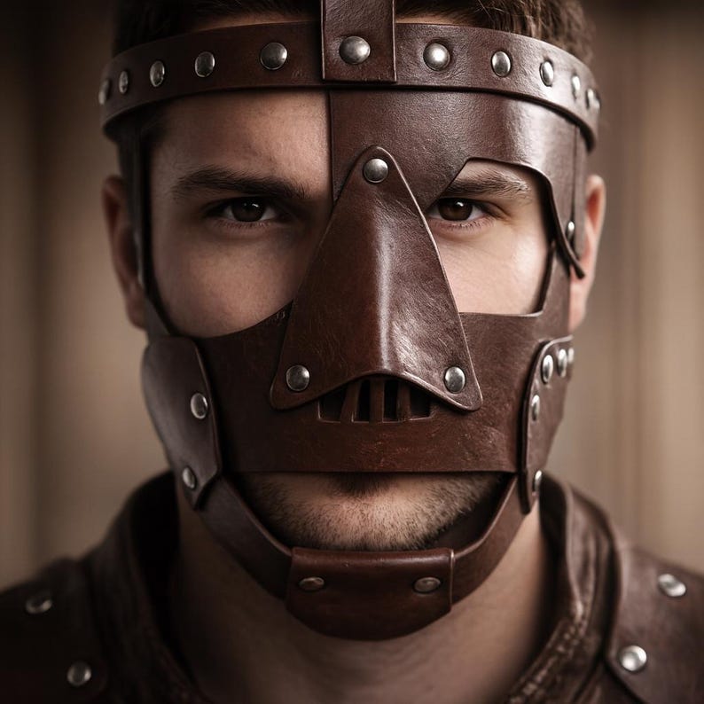 Halloween Leather Face Mask 230