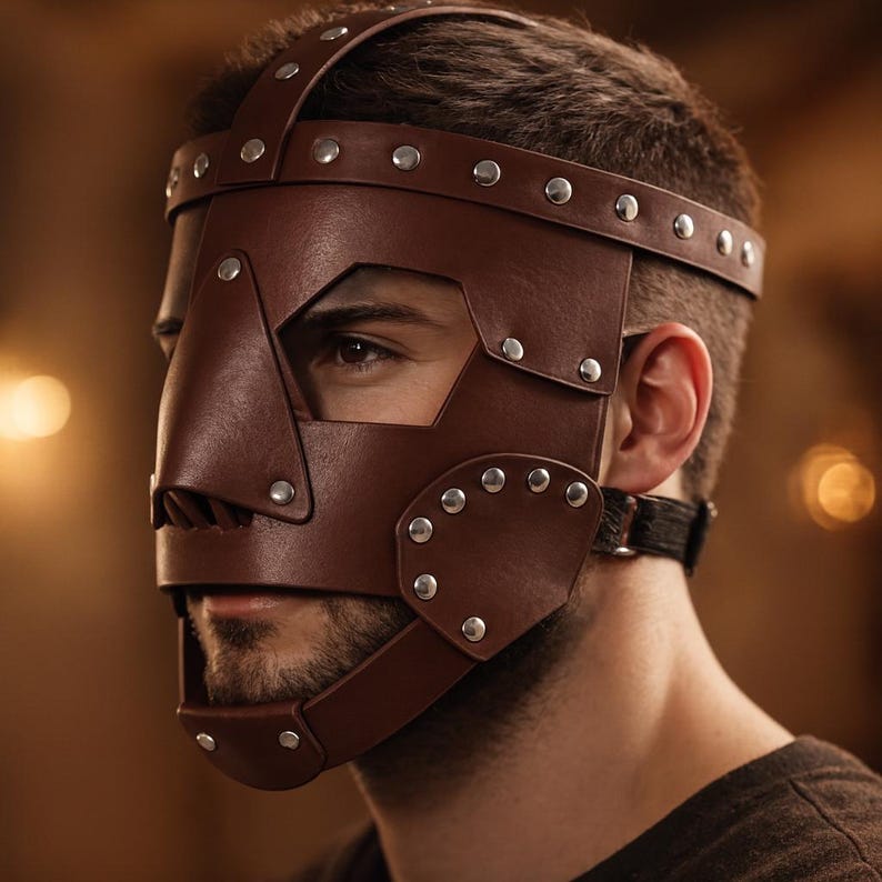 Halloween Leather Face Mask 230