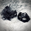 Black Men's or Women Masquerade Party Masks