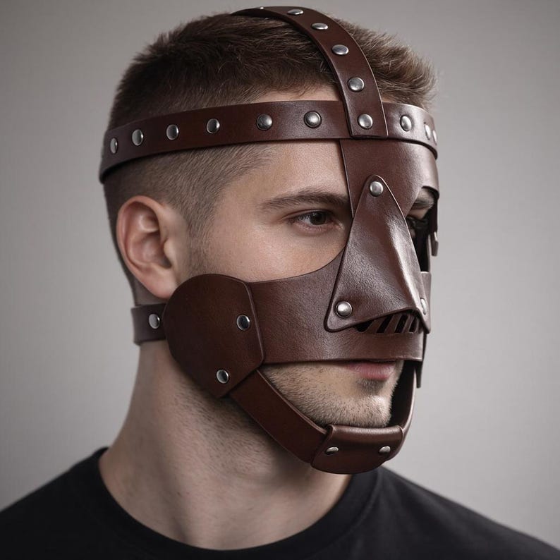 Halloween Leather Face Mask 230