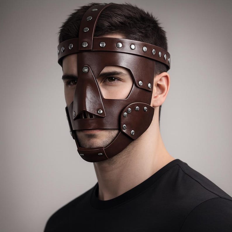 Halloween Leather Face Mask 230