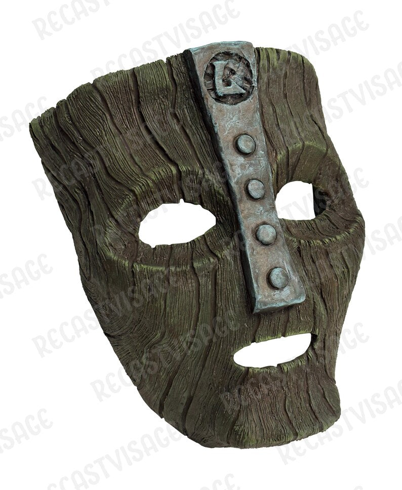 Hand-Painted Trickster Mask  186