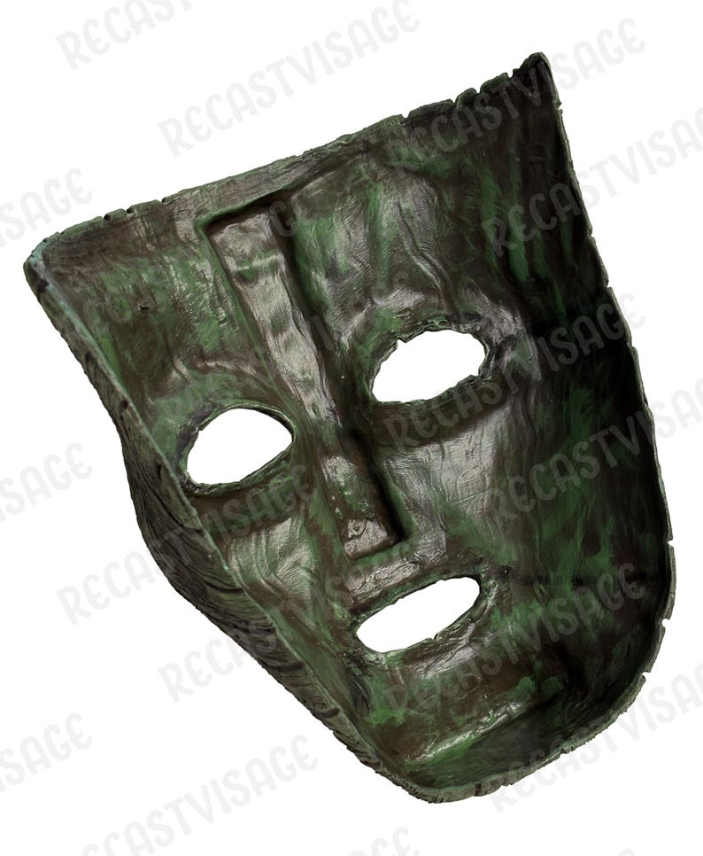 Hand-Painted Trickster Mask  186