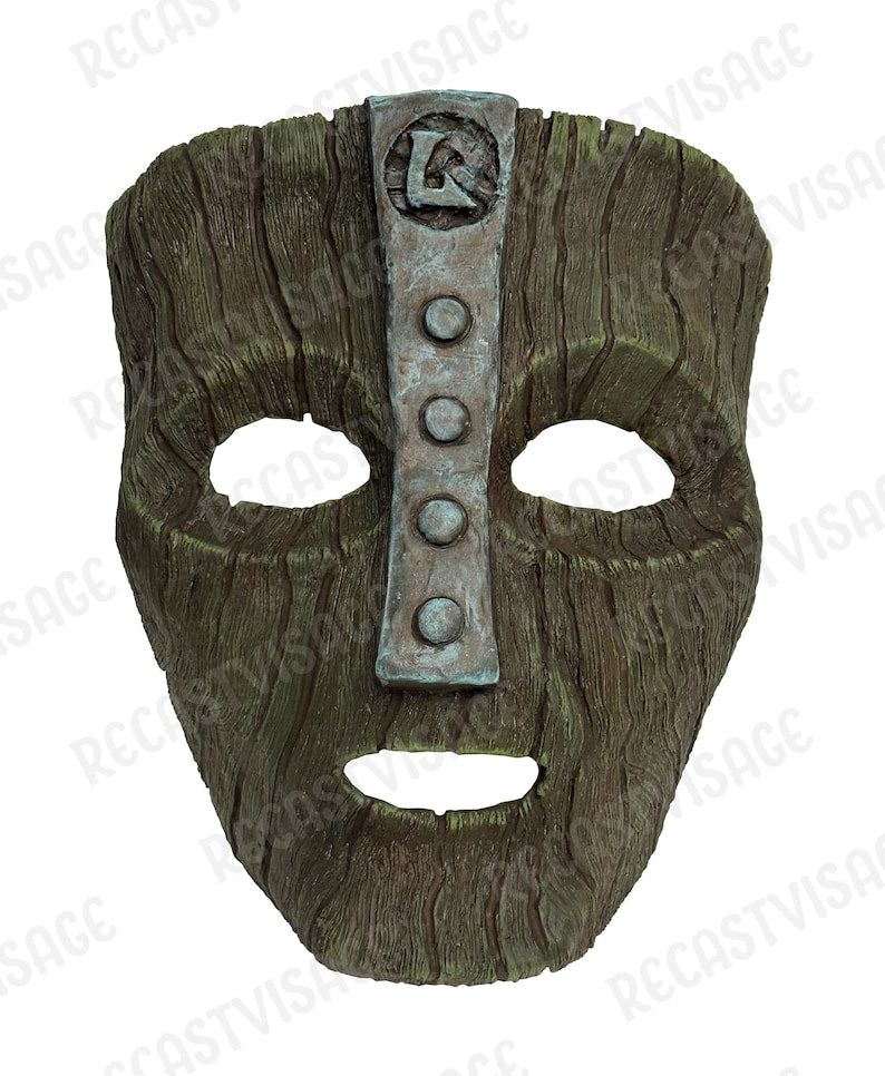 Hand-Painted Trickster Mask  186