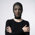 Sparkle Mesh Full-Face Mask – Gothic Sensual Edgy Accessory