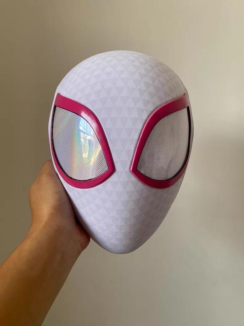 White And Red Full-Face Mask 182
