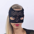Black Lace Cat-Eye Mask 189
