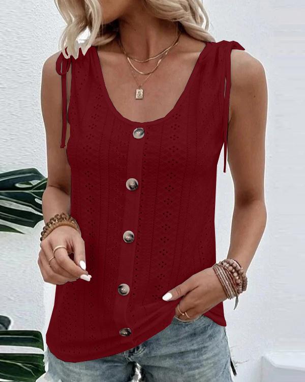 Lunimesd Solid Scoop Neck Tank