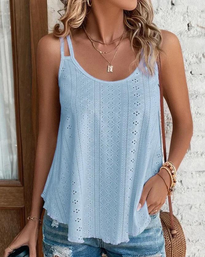 Lunimesd Crew Neck Sleeveless Tank Top