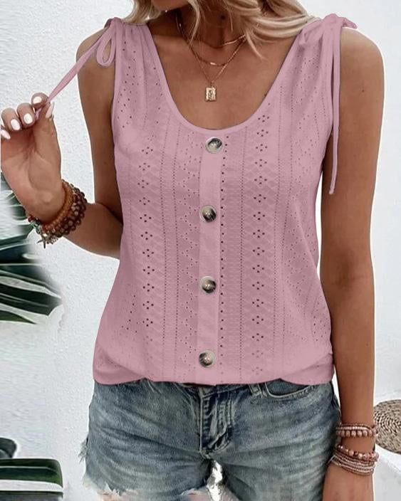 Lunimesd Solid Scoop Neck Tank
