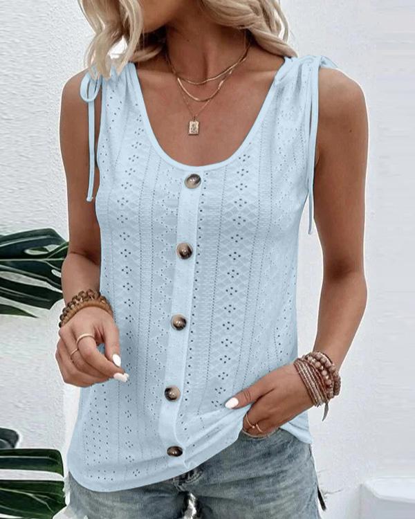 Lunimesd Solid Scoop Neck Tank
