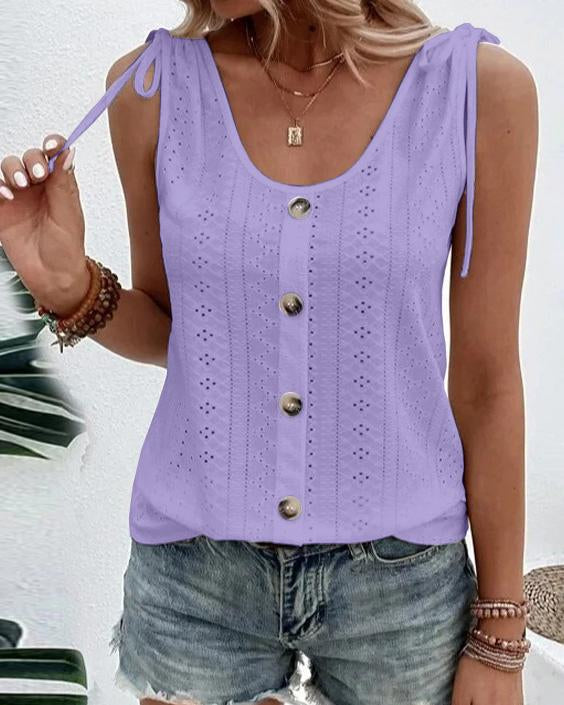 Lunimesd Solid Scoop Neck Tank