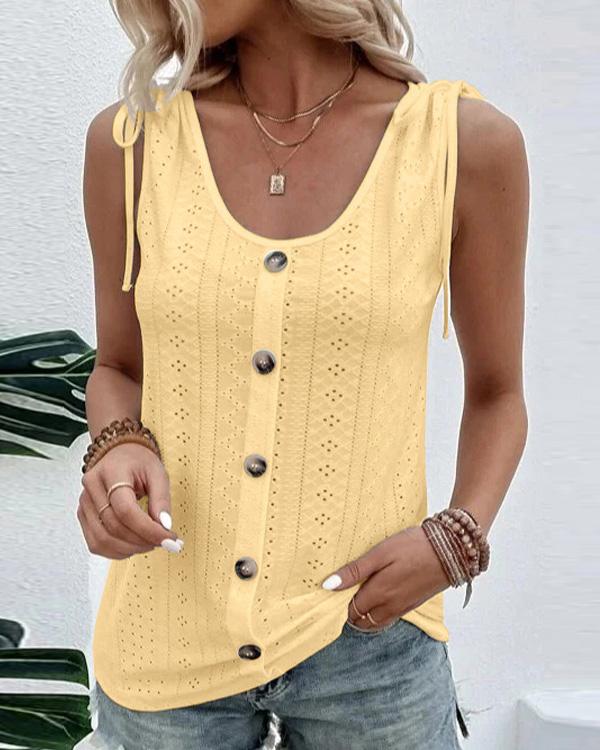 Lunimesd Solid Scoop Neck Tank