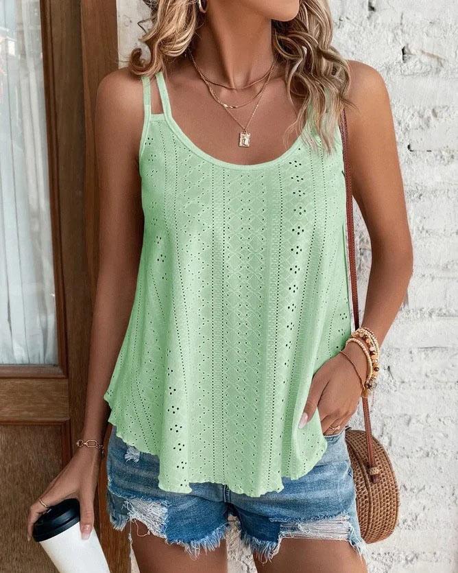 Lunimesd Crew Neck Sleeveless Tank Top