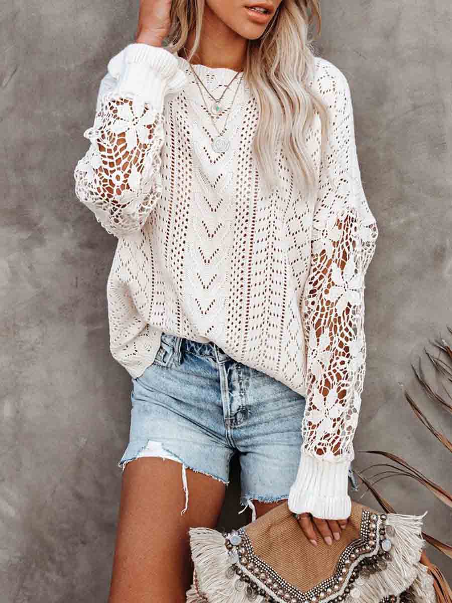 Lunimesd Lace Hollow Sweater