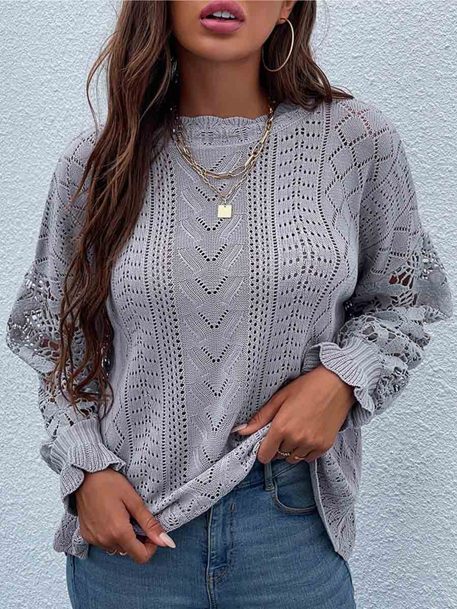 Lunimesd Lace Hollow Sweater